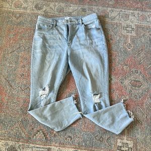 LOFT curvy high waisted jeans